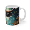 Mug Taureau Majestueux - Illustration Artistique et Unique, Parfait pour les Amateurs de Faune et de Symbolisme Puissant