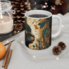 Mug Chat Mystique - Illustration Artistique et Envoûtante, Cadeau Parfait pour les Amoureux des Félins et de l'Art Élégant