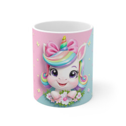 Mug Licorne Arc-en-Ciel  -...