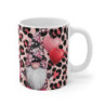 Mug de Saint-Valentin avec Lutins Romantiques et Motif Léopard Amoureux
