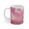 Mug avec Design Romantique de Cœurs Roses Brillants – Parfait pour Cadeaux et Décor