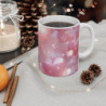 Mug avec Design Romantique de Cœurs Roses Brillants – Parfait pour Cadeaux et Décor