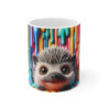 Mug Tasse Hérisson et Couleurs Coloré Arc-en-Ciel – Design Artistique et Joyeux