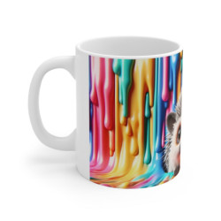 Mug Tasse Hérisson et Couleurs Coloré Arc-en-Ciel – Design Artistique et Joyeux