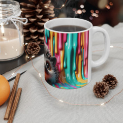 Mug Tasse Hérisson et Couleurs Coloré Arc-en-Ciel – Design Artistique et Joyeux