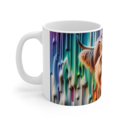 Mug Tasse Vache Highland et Couleurs Vibrantes – Accessoire Unique et Coloré