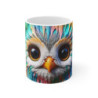 Mug Tasse Hibou avec Design Multicolore – Cadeau Artistique et Unique