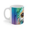 Mug Tasse Hibou avec Design Multicolore – Cadeau Artistique et Unique