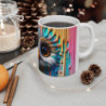 Mug Tasse Hibou avec Design Multicolore – Cadeau Artistique et Unique