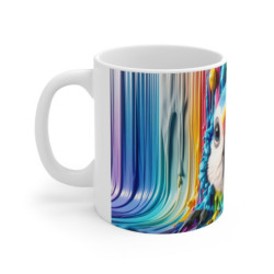 Mug Tasse Perroquet Multicolore – Design Artistique avec Effet Peinture Éclatante