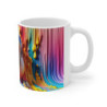 Mug Tasse Perroquet Multicolore – Design Artistique avec Effet Peinture Éclatante