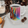 Mug Tasse Perroquet Multicolore – Design Artistique avec Effet Peinture Éclatante