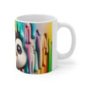 Mug Tasse Coloré Pingouin Multicolore – Design Unique avec Effet Peinture Éclatante