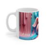 Mug Tasse Coloré Cochon Multicolore – Illustration Drôle et Unique avec Effet de Peinture Artistique
