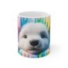 Mug Tasse Coloré Ours Polaire Multicolore – Illustration Mignonne et Artistique