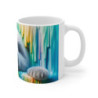 Mug Tasse Coloré Ours Polaire Multicolore – Illustration Mignonne et Artistique