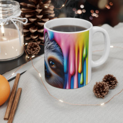 Mug Tasse Animal Paresseux Multicolore – Illustration Animale Adorable et Artistique