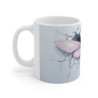 Mug Libellule Rose Élégante - Design 3D, Créatif, Nature, Insecte, Ailes Délicates, Décoration Unique