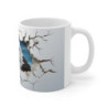 Mug Aigle Royal - Design 3D Intense avec Effet Mur Brisé et Ciel Bleu