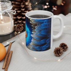 Mug Tasse Poisson Clown - Illustration 3D de Récif Corallien et Anémones Marines