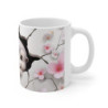 Mug Tasse Animal Loutre Adorable avec Fleurs de Cerisier - Design 3D Unique Idée cadeau