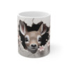 Mug Tasse Faon Biche Mignon avec Fleurs de Cerisier - Design 3D Réaliste et Élégant