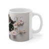 Mug Tasse Faon Biche Mignon avec Fleurs de Cerisier - Design 3D Réaliste et Élégant