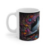 Mug Tasse Requin 3D - Design Océan Préhistorique, Faune Marine Colorée et Corail