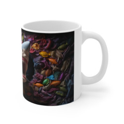 Mug Tasse Requin 3D - Design Océan Préhistorique, Faune Marine Colorée et Corail