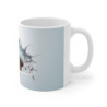 Mug Tasse Écureuil 3D - Effet Mur Brisé, Design Hyperréaliste, Animal Mignon et Curieux