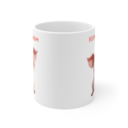 Mug Tasse Animal Personnalisé Prénom – Design Cochon Mignon – Idée Cadeau Original enfant et adulte