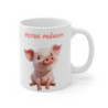 Mug Tasse Animal Personnalisé Prénom – Design Cochon Mignon – Idée Cadeau Original enfant et adulte