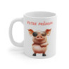 Mug Tasse Personnalisé Prénom – Design Cochon Cool – Cadeau Humour et Originalité drôle fun
