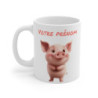 Mug Personnalisé Prénom – Tasse Petit Cochon Rigolo –Idée  Cadeau Unique et Original, Rigolo