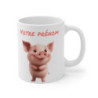 Mug Personnalisé Prénom – Tasse Petit Cochon Rigolo –Idée  Cadeau Unique et Original, Rigolo