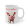 Tasse Mug Animal Personnalisé Prénom – Petit Cochon Rigolo – Cadeau Unique et Original pour enfants et adultes