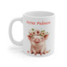 Mug Tasse Personnalisé avec Prénom - Adorable Petit Cochon Fleur  Cadeau Original et Unique  Céramique Premium