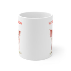 Mug Tasse Personnalisé en Céramique - Petit Cochon Rose Mignon avec Prénom Tasse Unique et Originale