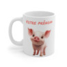 Tasse Mug Personnalisée avec Prénom – Mug en Céramique Adorable Cochon Idée Cadeau Unique