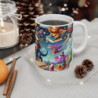 Mug Monde Fantastique - Tasse Magique avec Animaux et Livres Volants, Idéale pour les Amateurs de Rêves et d'Imagination