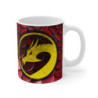 Mug Dragon Légendaire - Tasse en Céramique avec Design Écailles et Emblème Doré,  Fantaisie et de Mythologie