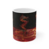 Mug Dragon Céleste - Tasse en Céramique avec Dragon Mystique et Fond Étoilé,  Fantasy et de Symbolisme Oriental
