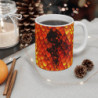 Mug Dragon de Feu - Tasse en Céramique avec Motif Flamboyant,  Fantasy et de Symbolisme Mythique