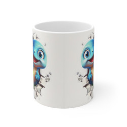 Mug Tasse Dino Crew - Quatre Dinosaures Amusants, Idéale pour les Amateurs de Fun et d’Aventure Préhistorique
