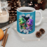Mug Tasse Dino Duo – Deux Petits Dinos Adorables Surgissant du Mur pour enfants et adultes