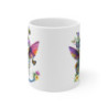 Mug tasse Dragon Fantastique Magique – Bébé Dragon Ailé, Fleurs, Papillons & Effet 3D Féérique