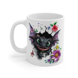 Mug Tasse Dragon Noir Ailé...
