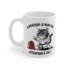 Mug Tasse Drôle Chat Karaté – "Je pratique le Miao-Tai, attention à toi !" – Humour Arts Martiaux & Passion Féline