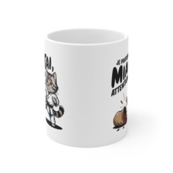 Mug Tase Chat Karaté – "Je pratique le Miao-Tai, attention à toi !" – Humour Drôle Arts Martiaux & Passion Féline
