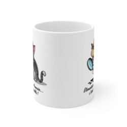 Mug Tasse Chat Détective – "Élémentaire mon cher humain, c'était moi le coupable !" – Humour & Enquête Féline
